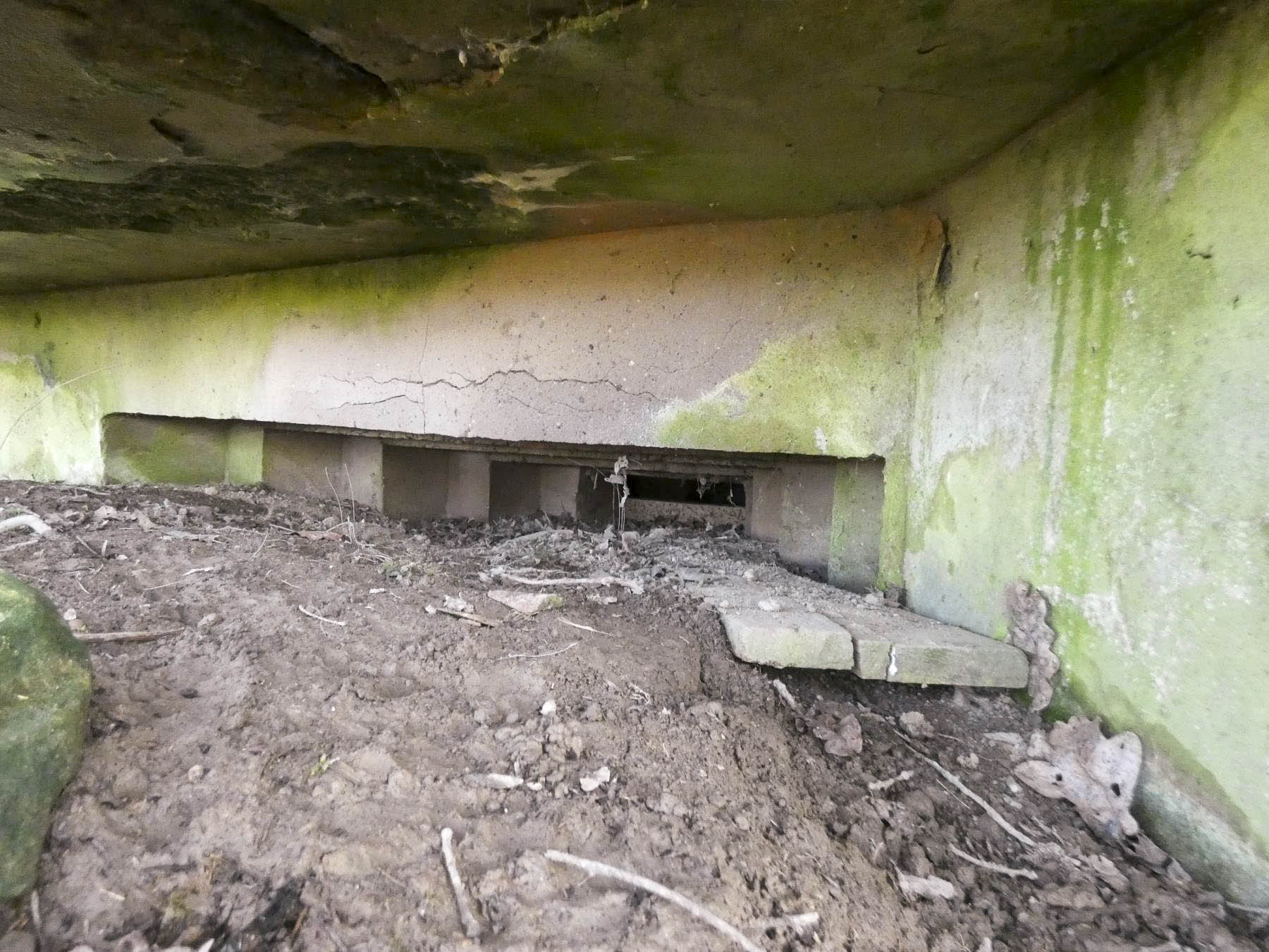 Ligne Maginot - LEGERET NORD 1 - C55-B - (Blockhaus pour canon) - L'embrasure pour mitrailleuse. - STENGER Mathieu