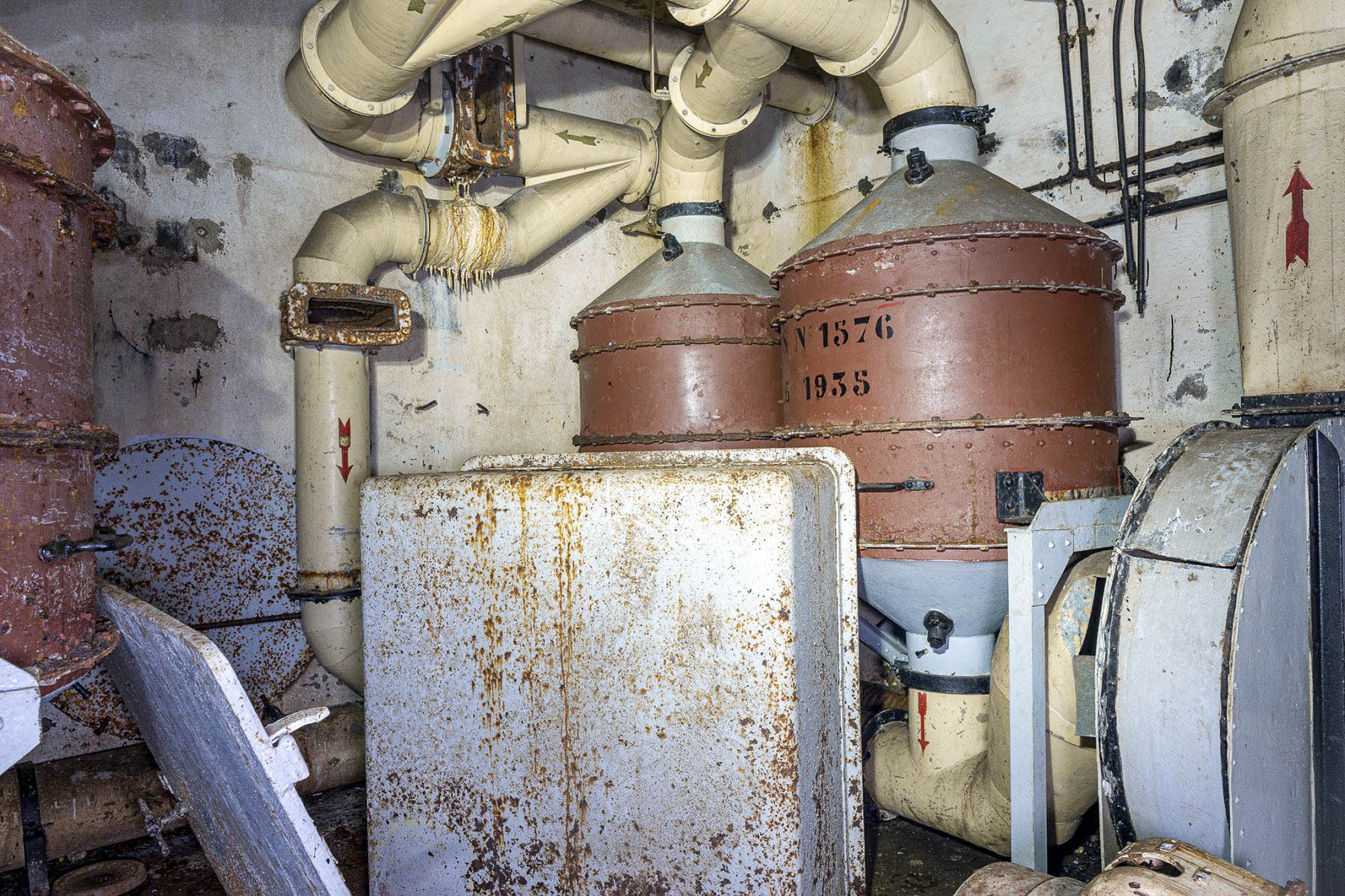 Ligne Maginot - MOLVANGE - A9 - (Ouvrage d'artillerie) - Bloc 10
Les filtres - David Palmer