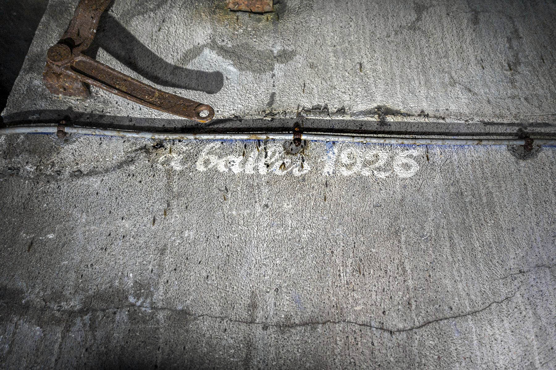 Ligne Maginot - BILLIG - A18 - (Ouvrage d'artillerie) - Bloc 4
Inscription sur le mur
 - David Palmer