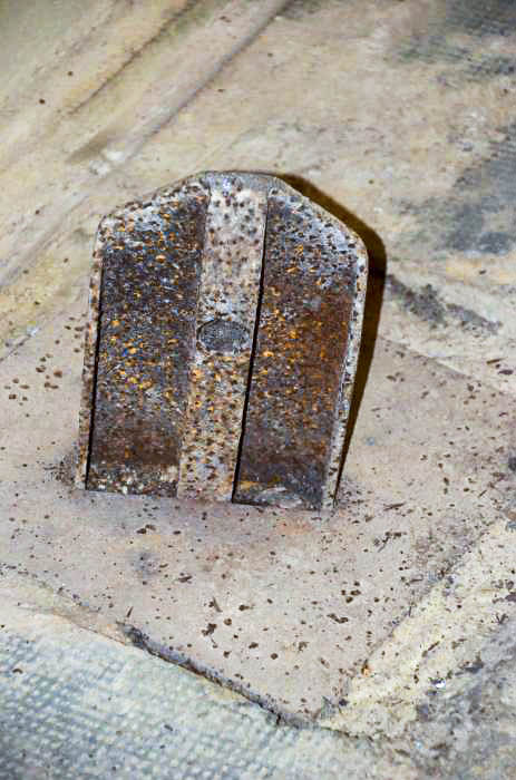 Ligne Maginot - 110 - BETTLACH - (Casemate d'artillerie) - Dispositif d'ancrage des fléches