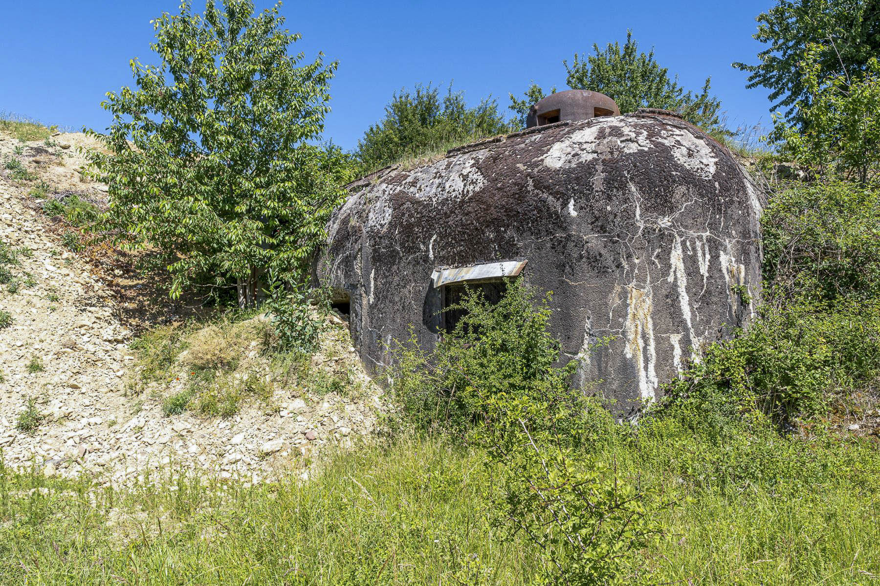 Ligne Maginot - PETIT REDERCHING - (Abri) - Coffre d'entrée Est 
Après le merlonnage 
2020 - David Palmer