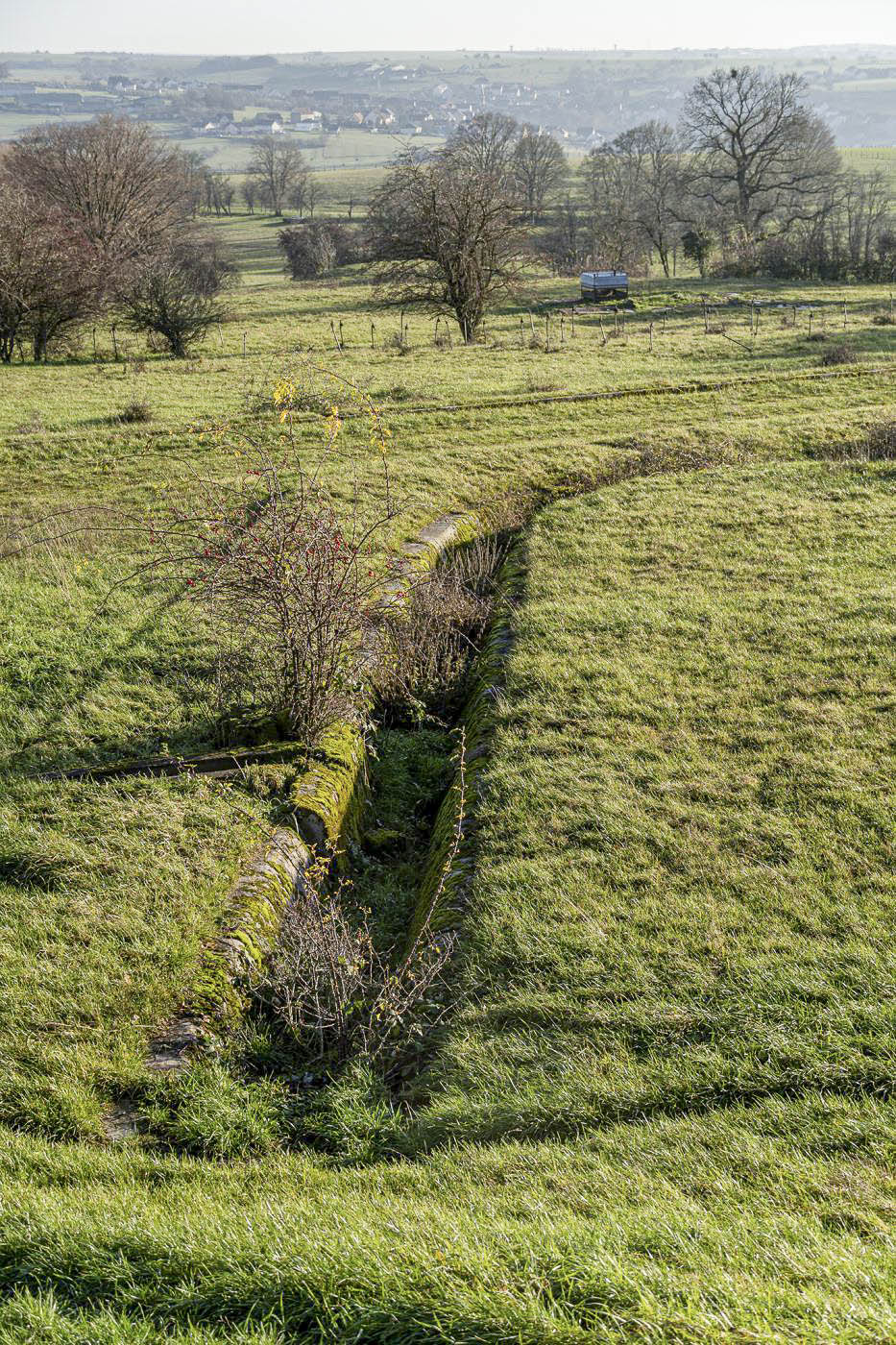 Ligne Maginot - HAUT POIRIER - (Ouvrage d'infanterie) - Fossé devant le bloc 3
 - David Palmer
