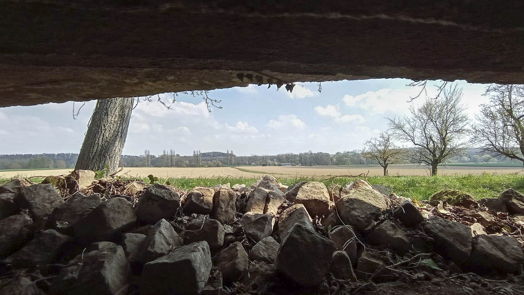 Ligne Maginot - KIRCHGRUBE SUD - (Blockhaus pour canon) - Direction de tir du créneau pour canon - Baptiste GAUDIN