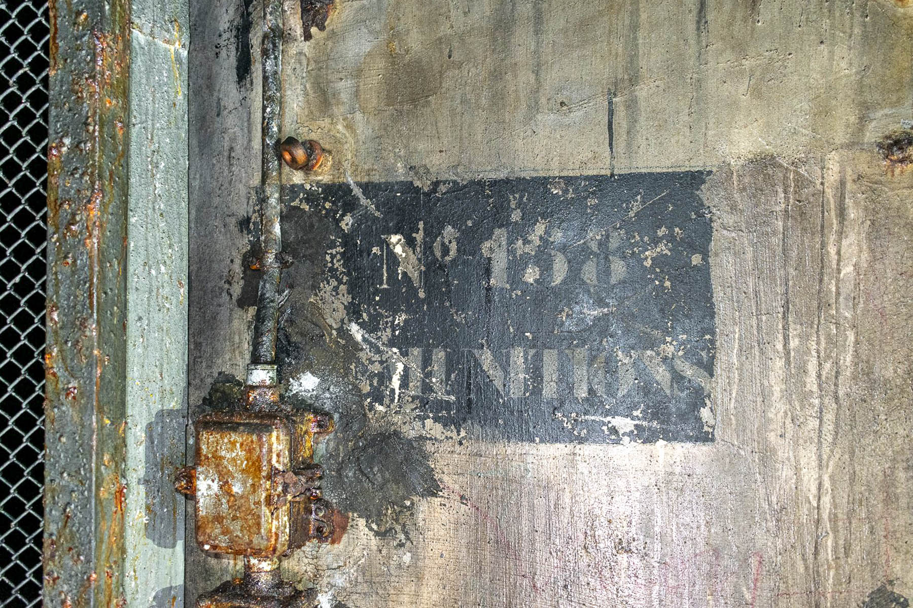 Ligne Maginot - ROCHONVILLERS - A8 - (Ouvrage d'artillerie) - Bloc 5
Inscription sur le mur dans le Magasin M2 - David Palmer