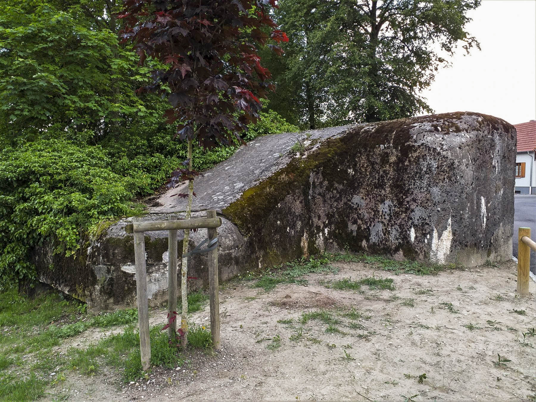 Ligne Maginot - AUENHEIM PONT - (Blockhaus pour canon) - Le plan incliné entre les deux chambres de tir
