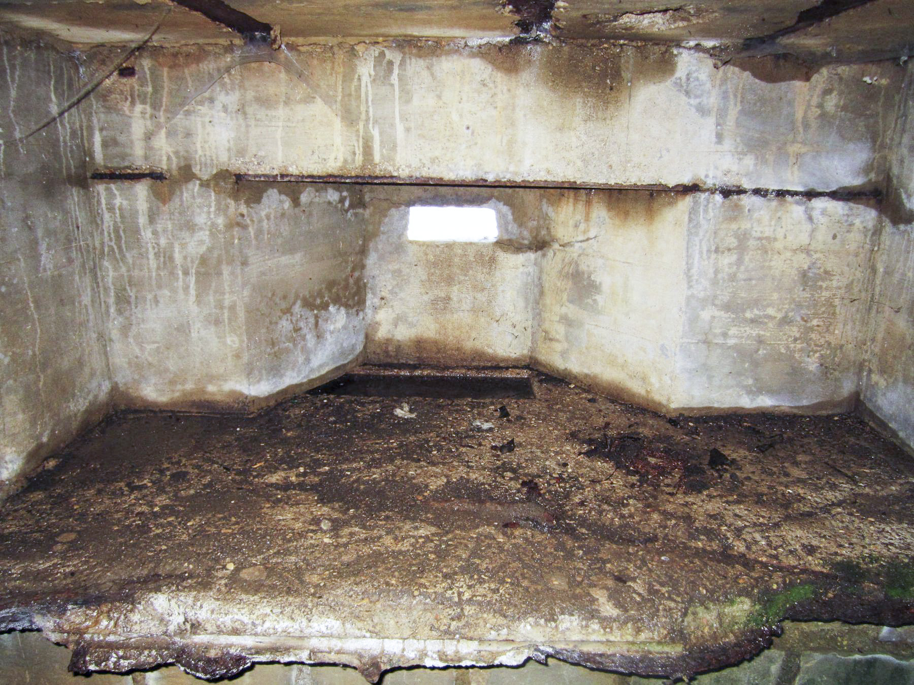 Ligne Maginot - B4 - CIMETIERE DE LA FERTE OUEST - (Blockhaus pour arme infanterie) - Détail de l'embrasure de droite - Gregory Fuchs