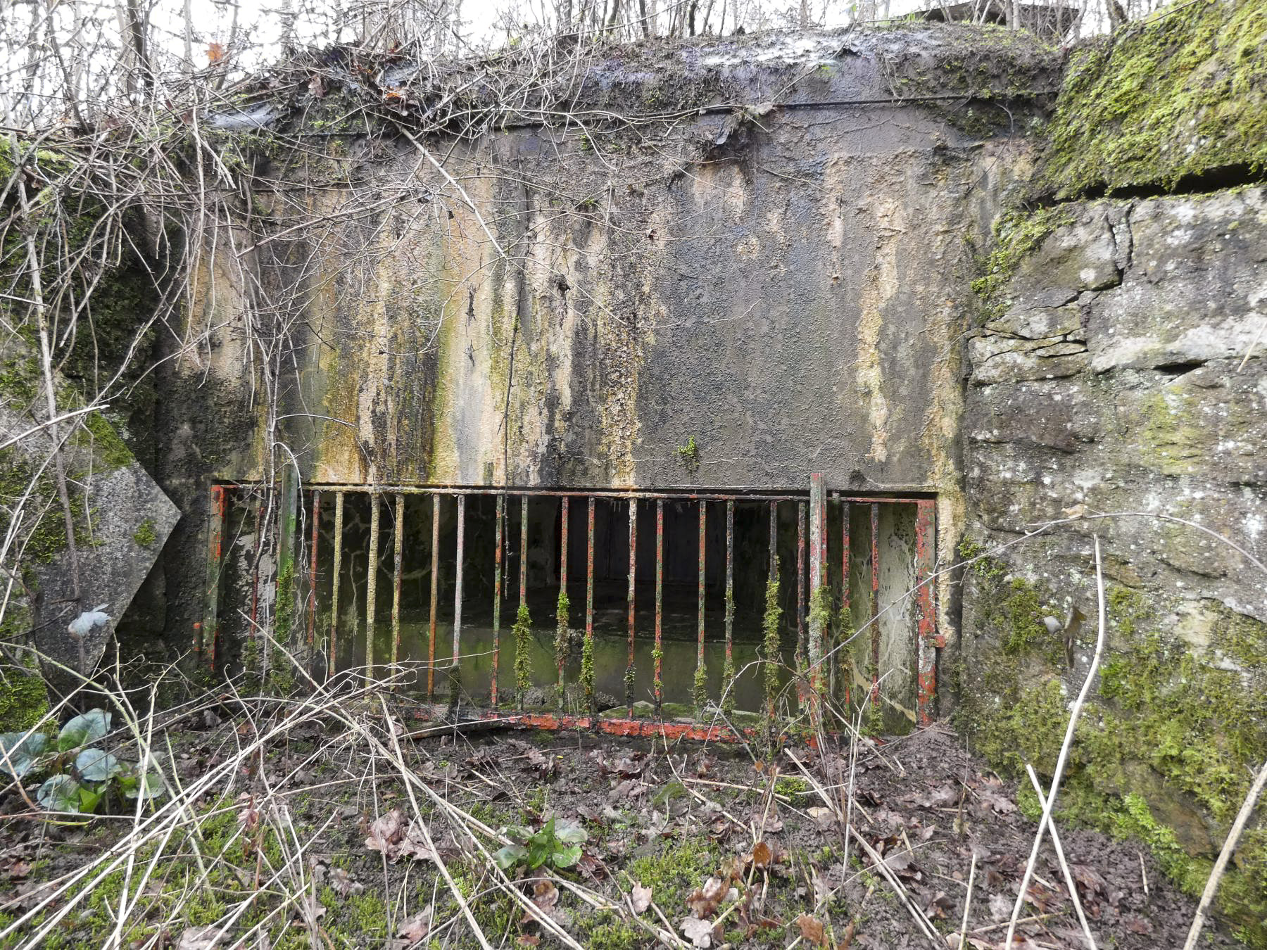 Ligne Maginot - BB7 - (Blockhaus pour canon) - Le créneau anti-char. - STENGER Mathieu