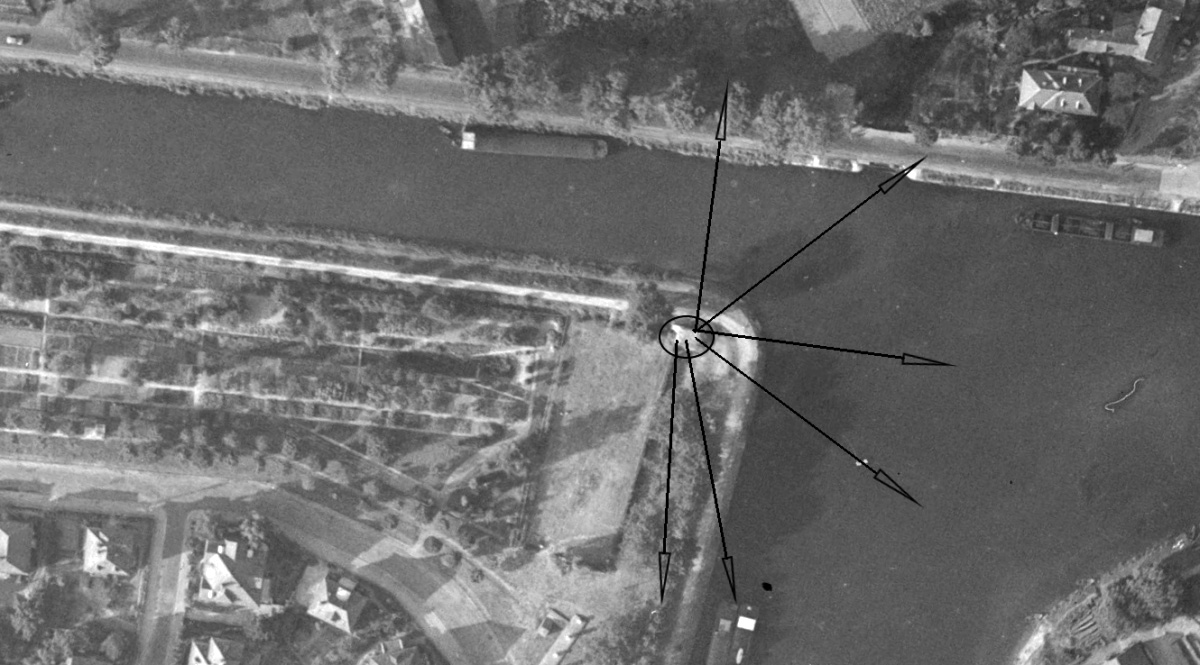 Ligne Maginot - 452C - BASSIN DES REMPARTS - (Blockhaus pour arme infanterie) -  - IGN - Géoportail 1947