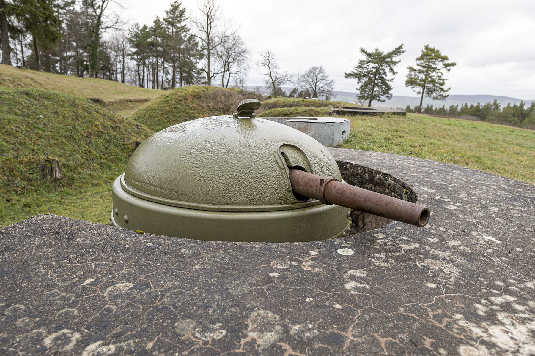 Ligne Maginot - FORT DE MUTZIG - (Ouvrage d'artillerie) - Canon de 53mm (Gruson Fahrpanzer 1889) - David Palmer