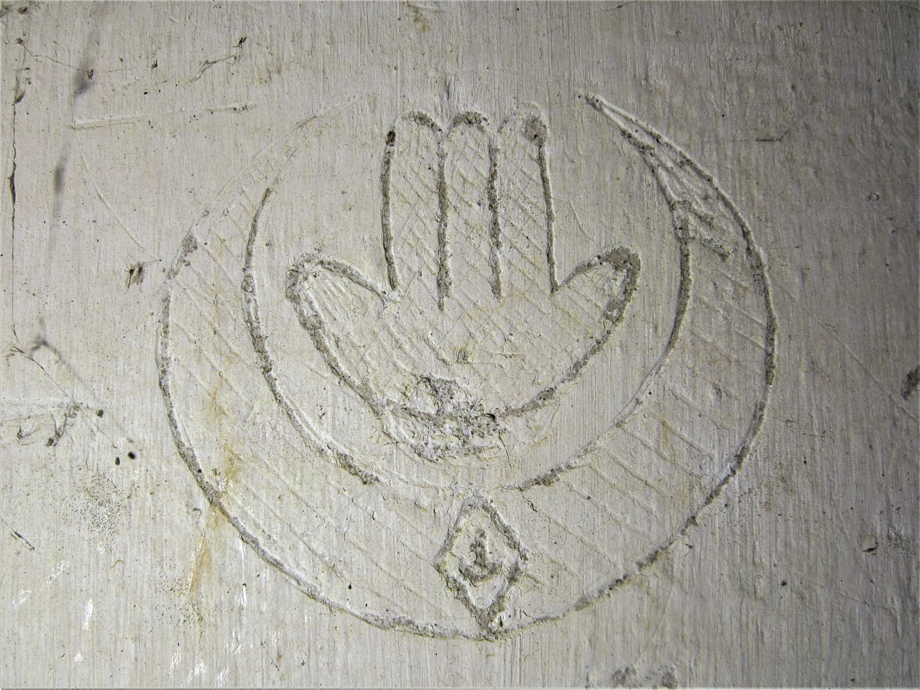 Ligne Maginot - BATTERIE DES PAYSANS - (Cuve pour canon) - Insigne du 1er RTA