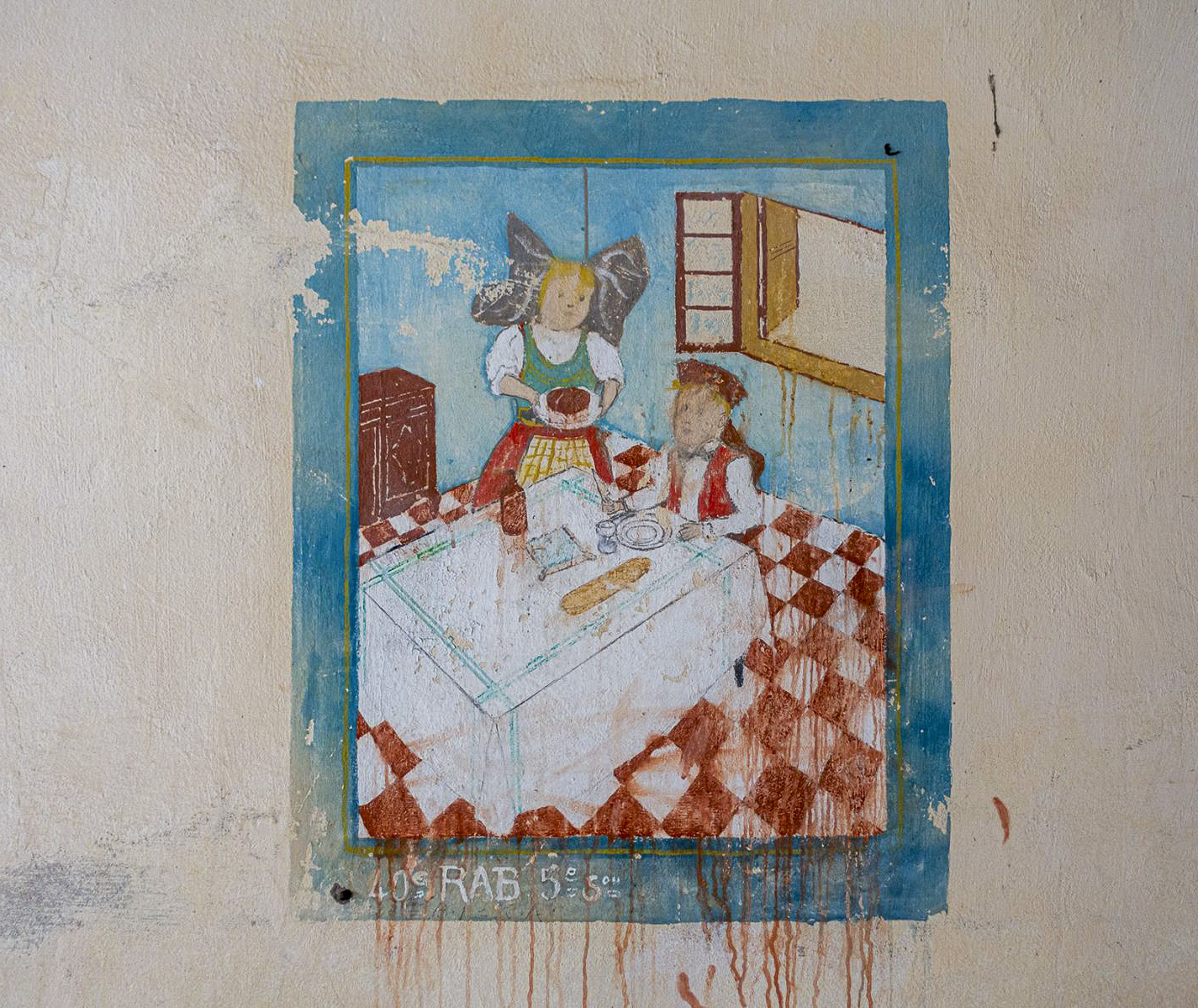 Ligne Maginot - LEMBACH - (Camp de sureté) - Tableau peint par la 5° section du 40° RAB - David Palmer