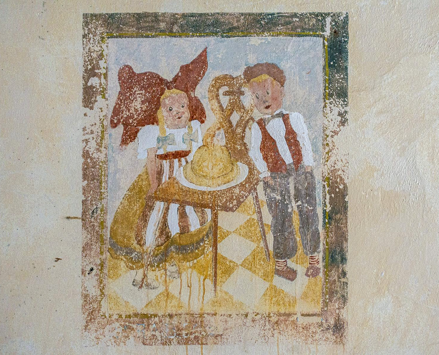 Ligne Maginot - LEMBACH - (Camp de sureté) - Tableau peint par la 5° section du 40° RAB - David Palmer