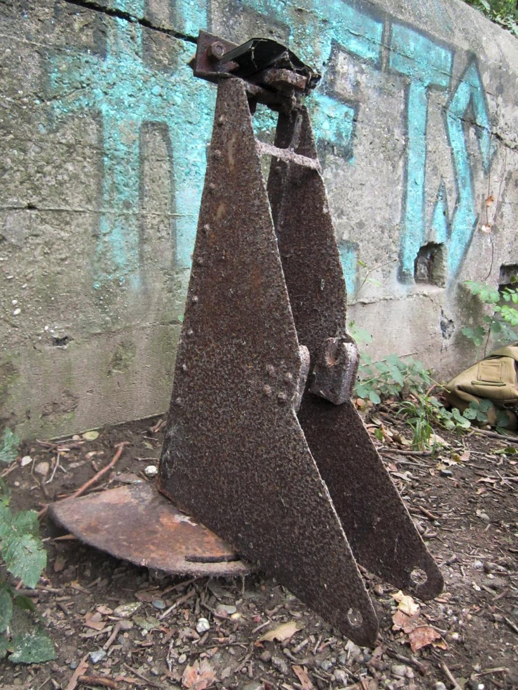Ligne Maginot - HAUTE DIGUE 2 - (Blockhaus pour arme infanterie) - Le support démonté