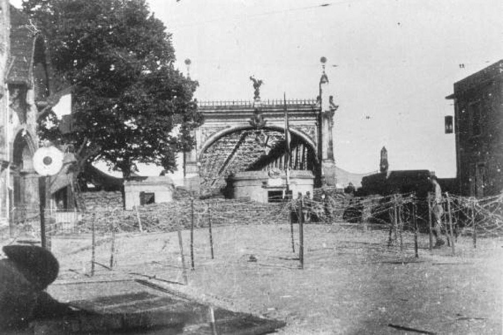 Ligne Maginot - Vue générale de la défense du pont route - Vue générale de la défense du pont route sur le Rhin