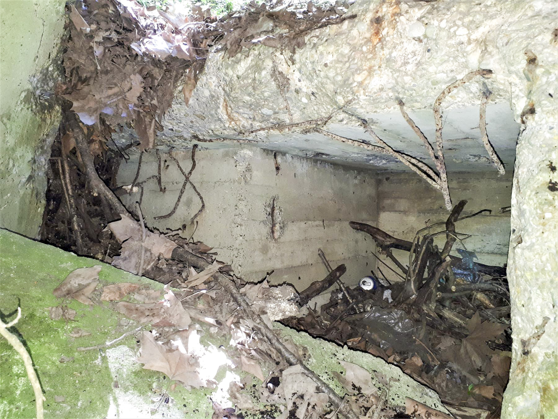Ligne Maginot - PORT DU RHIN SUD 32BIS - (Blockhaus de type indéterminé) - Restes du bloc