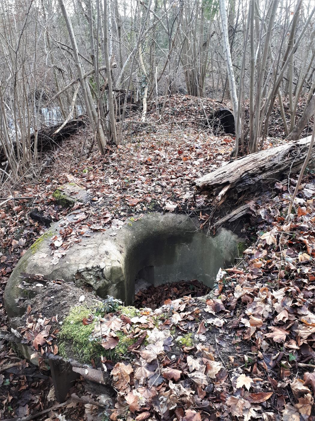 Ligne Maginot - UHRICH - HOCHE (1° BON 237° RI) - (PC de Sous-Quartier) - Abri traverse gauche
Observatoire à ciel ouvert et abri en tôle métro