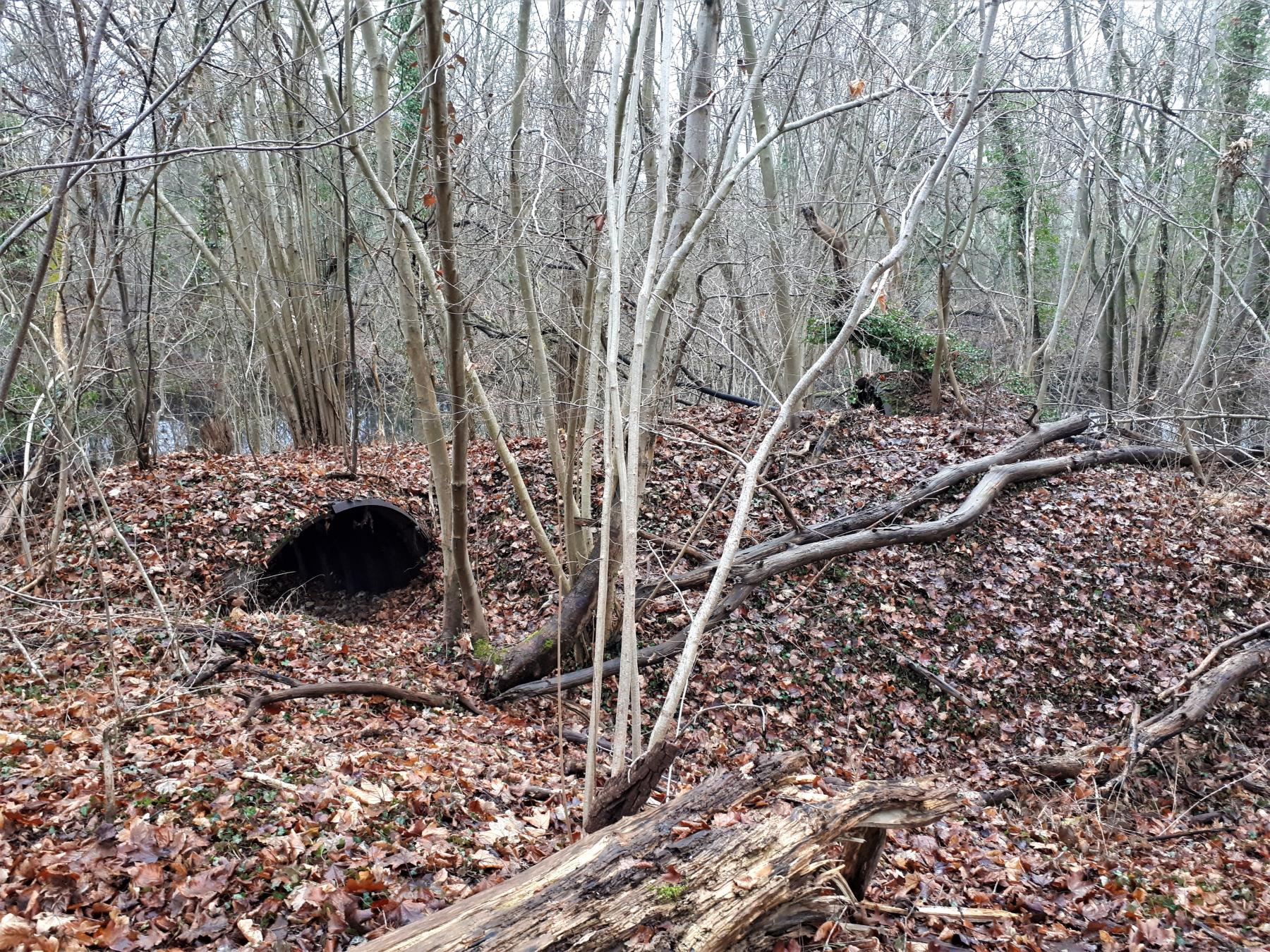 Ligne Maginot - UHRICH - HOCHE (1° BON 237° RI) - (PC de Sous-Quartier) - Les deux abris en tôle métro