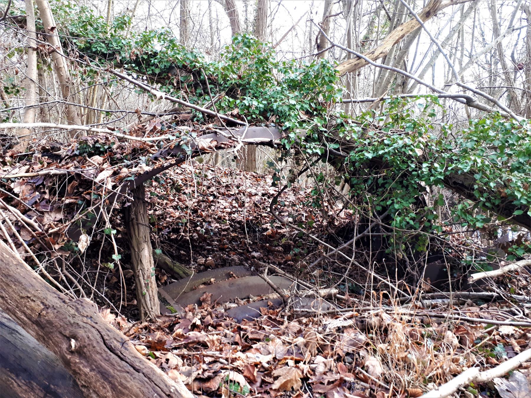 Ligne Maginot - UHRICH - HOCHE (1° BON 237° RI) - (PC de Sous-Quartier) - Le second abri en tôle métro
