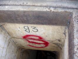 Ligne Maginot - G3 - (Chambre de coupure) - Cartouche gravé G3