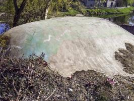 Ligne Maginot - ILLHAEUSERN 1 - (Blockhaus pour arme infanterie) - De beaux restes de camouflage sur le dessus