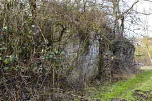 Ligne Maginot - 21/1 - NAMBSHEIM RHIN - (Casemate d'infanterie - Double) - Façade coté Rhin - Angle sud