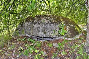 Ligne Maginot - MOULIN DE DESSENHEIM 3 - (Blockhaus pour arme infanterie) - Coupole et créneau