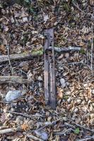 Ligne Maginot - JULIETTE - (Position d'artillerie préparée) - Traverse de voie de 60, ayant du servir à l'évacuation des déblais. Traverse de Feldbahn.