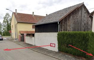 Ligne Maginot - RUMERSHEIM VILLAGE 4 - (Blockhaus pour arme infanterie) - Orientation des deux créneaux d'origine