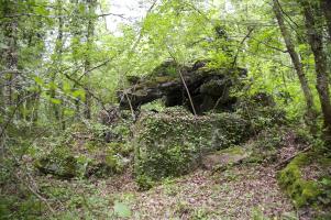 Ligne Maginot - ZIMMERPLAN - (Blockhaus de type indéterminé) - Abri détruit.
Vue arrière.