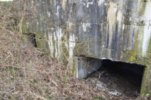 Ligne Maginot - BRIGGMATTEN SUD - (Blockhaus pour canon) - Vue sur la coté nord
Entrée des hommes à gauche et du matériel à droite