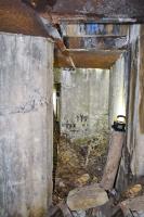 Ligne Maginot - BRIGGMATTEN SUD - (Blockhaus pour canon) - Vue intérieure sur l'entrée des hommes et l'accès à l'étage