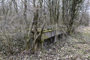 Ligne Maginot - CANAL DE HUNINGUE EST - (Casernement) - Lavoir 8 
Grand lavabo avec rebord (10 m)