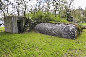 Ligne Maginot - CHATEAU DE HOMBOURG - (Abri) - Le bétonnage du retournement est bien visible