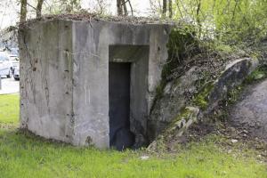Ligne Maginot - CHATEAU DE HOMBOURG - (Abri) - Le bétonnage du retournement est bien visible
