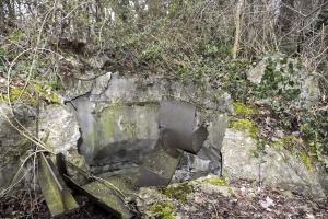 Ligne Maginot - PA NIFFER 2 - (Cuve pour arme d'infanterie) - Vue sur la cuve pour TD