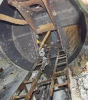 Ligne Maginot - 90 - HELFRANTZKIRCH NORD OUEST - (Casemate d'infanterie - double) - Cloche GFM vue de dessous 