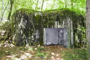 Ligne Maginot - BREITENHAG (BATTERIE DE) - (Position d'artillerie préparée) - Soute à munitions
Vue de l'abri coté ouverture