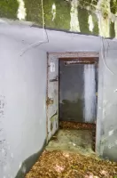 Ligne Maginot - BREITENHAG (BATTERIE DE) - (Position d'artillerie préparée) - Soute à munitions 
Vue sur l'entrée. On remarque bien l'absence de protection rapprochée.