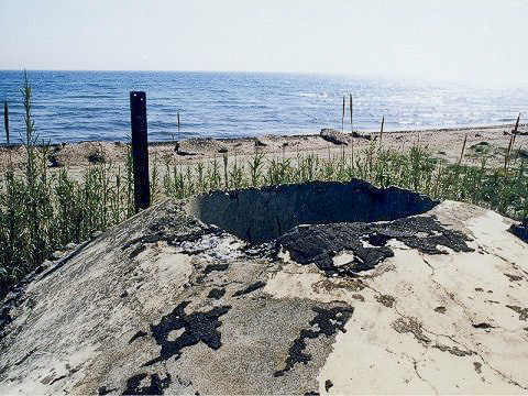 Ligne Maginot - ARINELLA SUD - (Casemate d'infanterie - Double) - Emplacement de la cloche GFM non posée