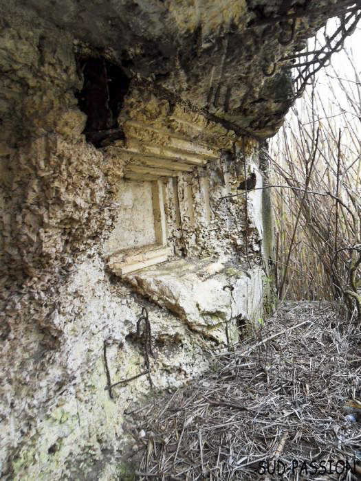 Ligne Maginot - ARINELLA SUD - (Casemate d'infanterie - Double) - Vue des créneaux