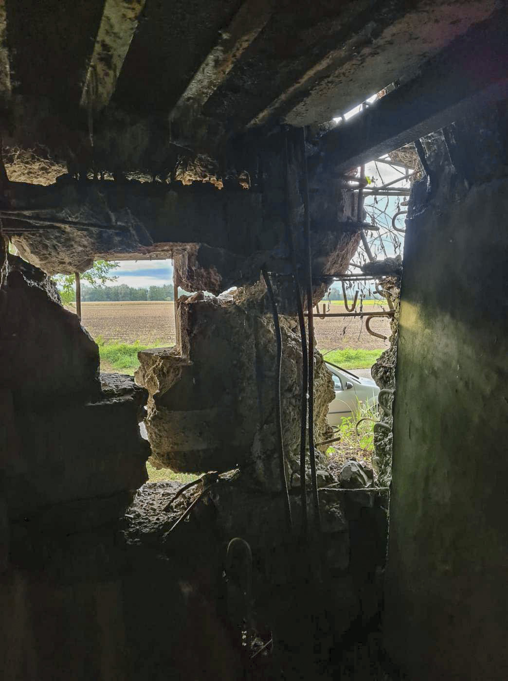 Ligne Maginot - B66 - OBERWEIDE - (Blockhaus pour arme infanterie) - Mur ouest de la chambre de repos