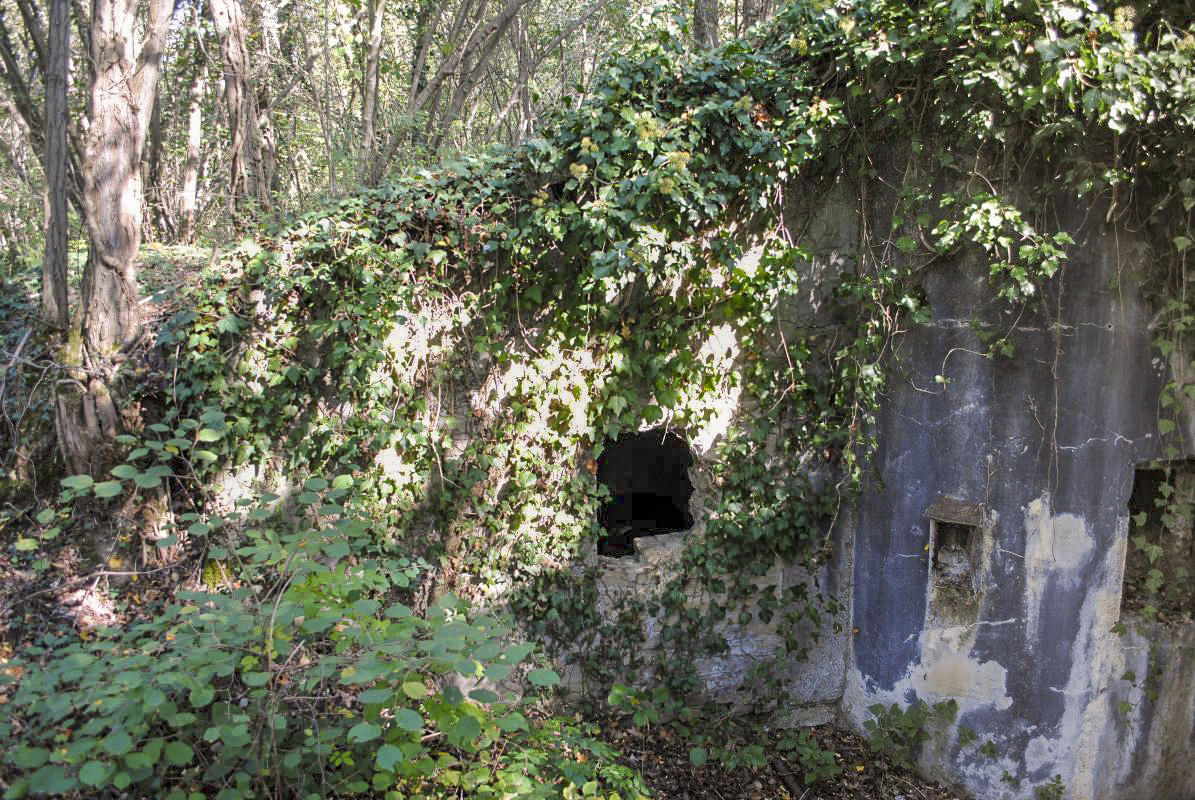 Ligne Maginot - 26/2 - NAMBSHEIM DIGUE - (Abri) - On aperçoit à gauche l'ouverture de l''extension' du blockhaus