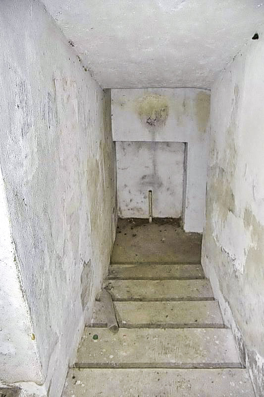 Ligne Maginot - BOIS DE DESSENHEIM SUD 3 - (Blockhaus pour arme infanterie) - Escalier de gauche menant à l'ancien abri allemand (WW1).