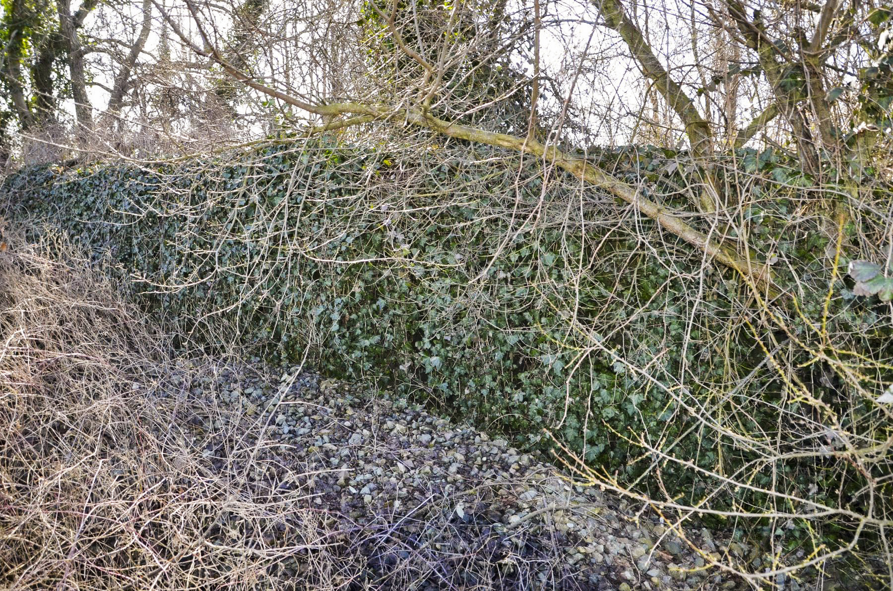 Ligne Maginot - 35/2 - CHALAMPE SUD OUEST - (Casemate d'infanterie - Simple) - Façade nord, recouverte de balast