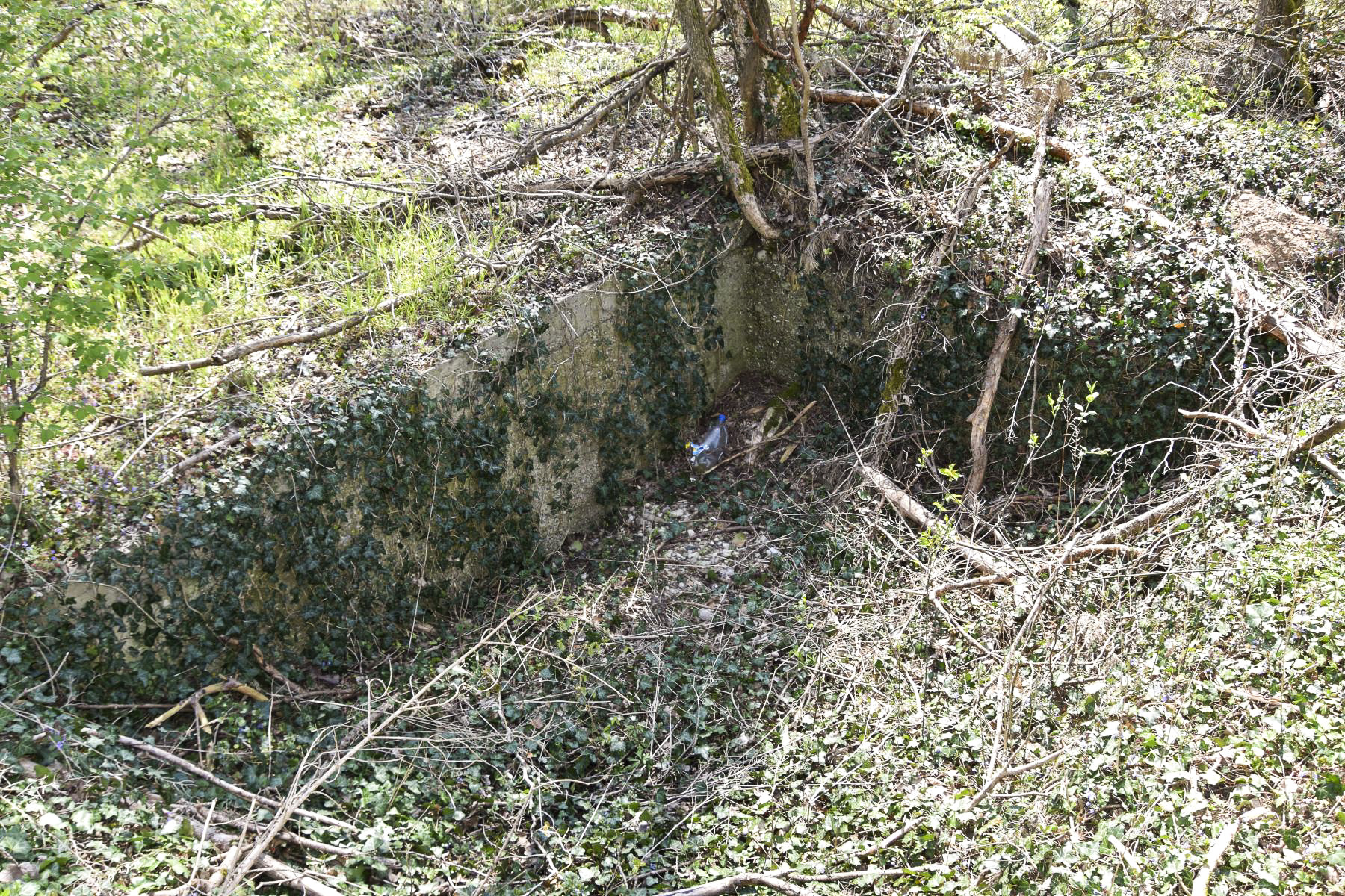 Ligne Maginot - GUILLAUME - (Position d'artillerie préparée) - Abri bétonné