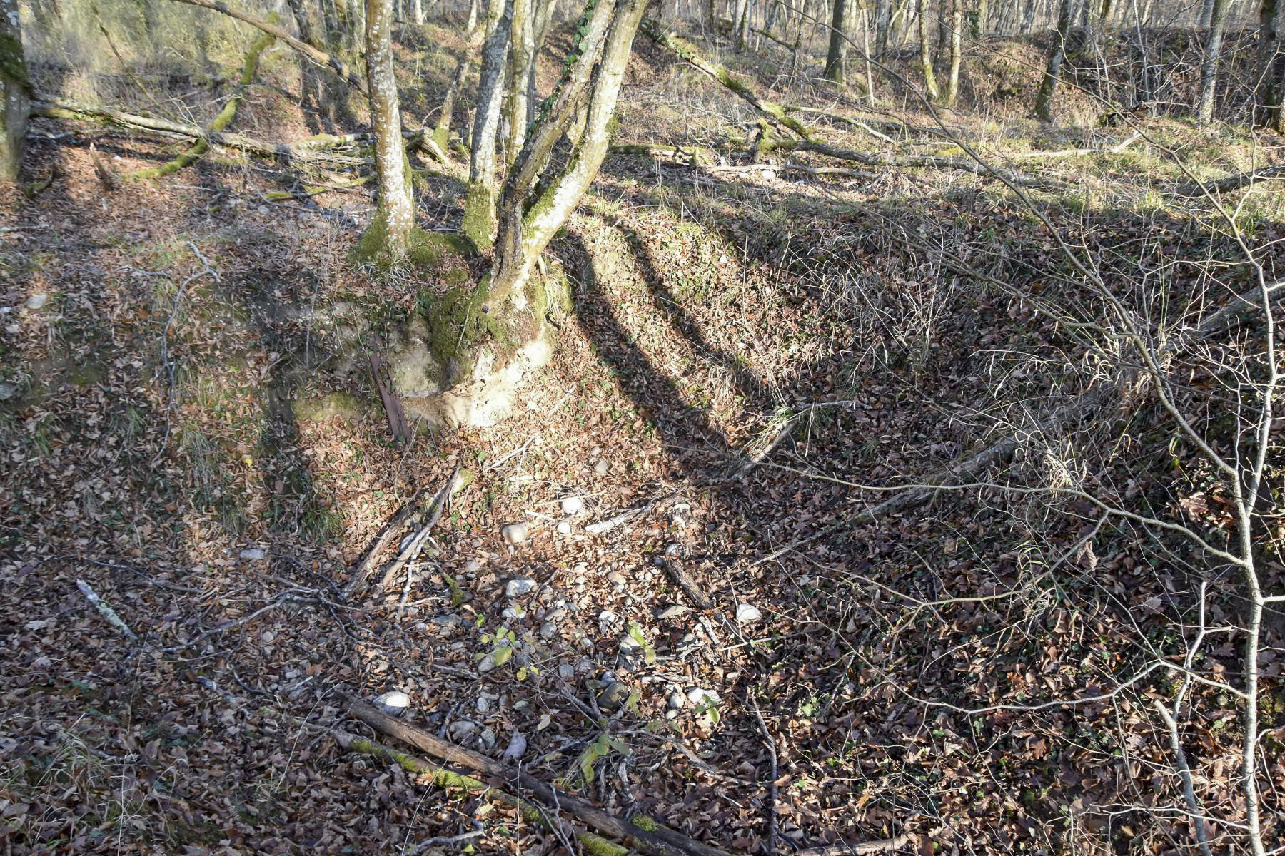 Ligne Maginot - JULIETTE - (Position d'artillerie préparée) - Excavation 