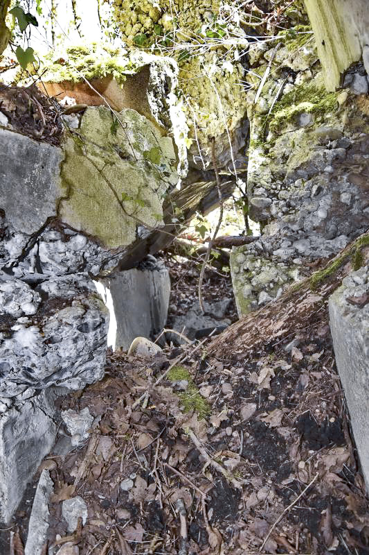Ligne Maginot - ROUTE DE BANTZENHEIM NORD - (Blockhaus pour arme infanterie) - Restes de l'emplacement de la coupole
