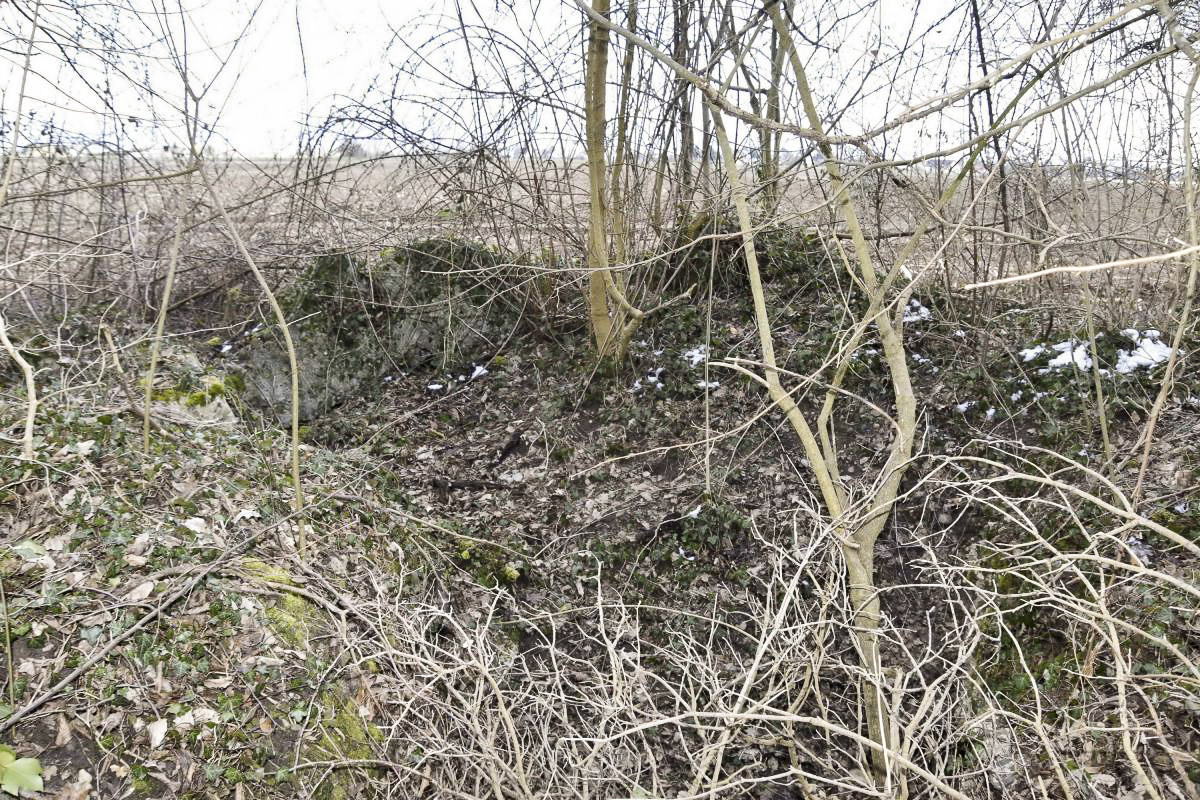 Ligne Maginot - ROUTE DE BANTZENHEIM SUD - (Blockhaus pour arme infanterie) - Emplacement de la coupole