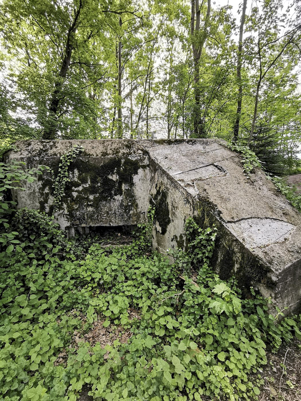 Ligne Maginot - B580 - KEMBS LOECHLE 2 - (Blockhaus pour arme infanterie) - Vue du côté est. 