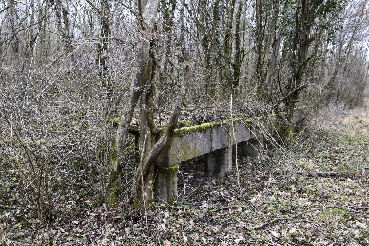 Ligne Maginot - CANAL DE HUNINGUE EST - (Casernement) - Lavoir 8 
Grand lavabo avec rebord (10 m)
